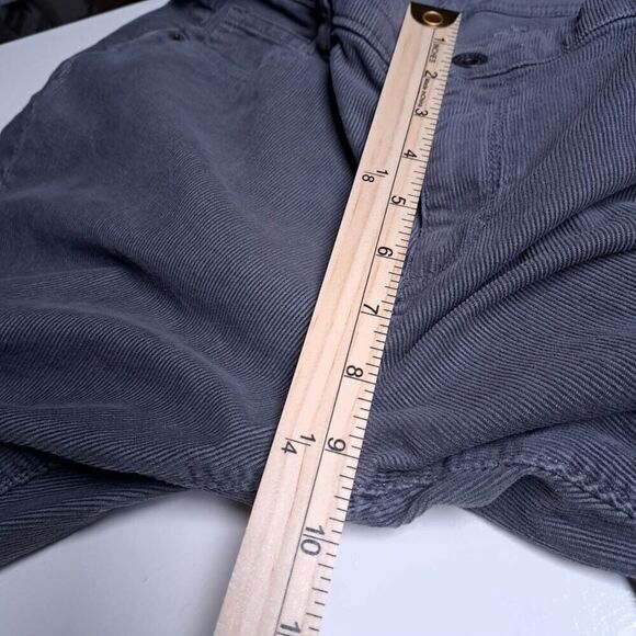 Lands End Corduroy Pants Womens Petite 14 14P Gray Mid-Rise Straight Leg Cords - Picture 9 of 10